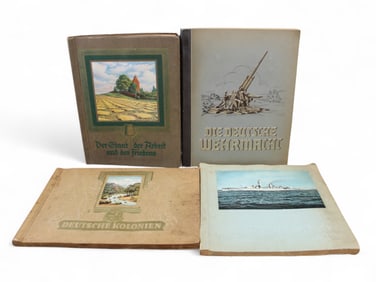 (4) German WWII Tobacco Card Albums