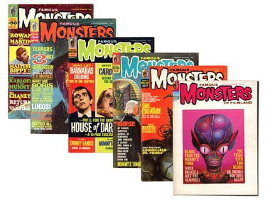 (6) Famous Monsters of Filmland Magazines