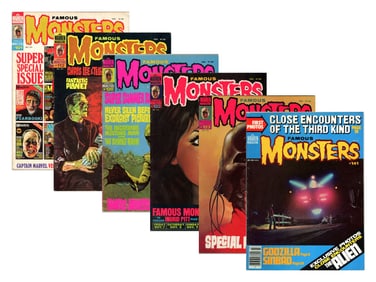(6) Famous Monsters of Filmland Magazines