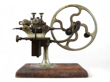 Antique Brass Watchmakers Gear Cutting Lathe