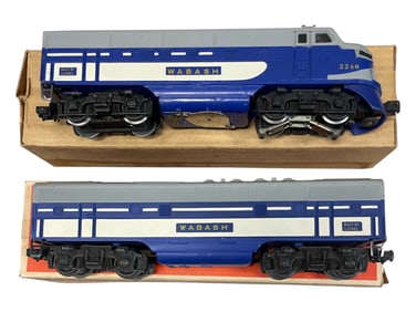 Clean Boxed Lionel 2240 Wabash F3 AB Diesels