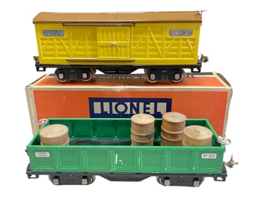 Nice Late Lionel 512 & Boxed 514 Freights