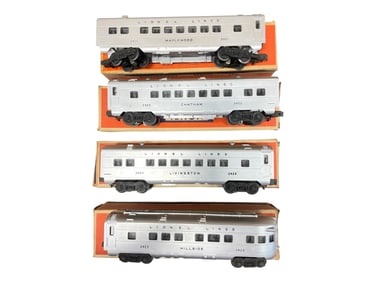 4 Nice Boxed Lionel 2300 Passenger Cars