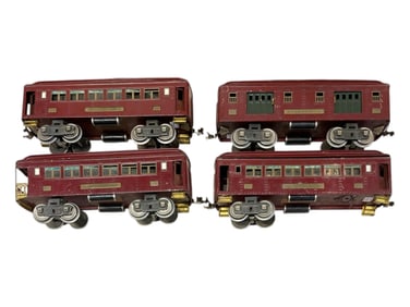 4 Lionel 319 Series Passenger Cars