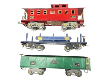 3 American Flyer Freight Cars
