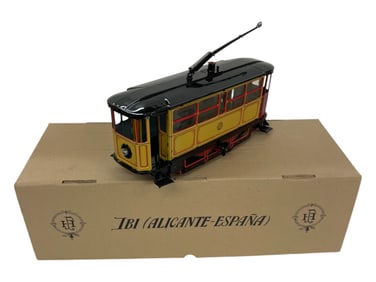 Boxed Paya 849 Large Floor Trolley Car