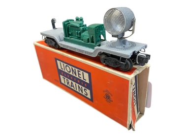 Scarce Boxed Lionel 6520 Green Searchlight Car