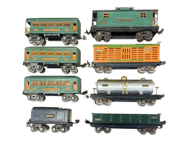 8pc Lionel Prewar Cars