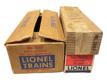 EMPTY OBS & Master Box Lionel 2243 AB