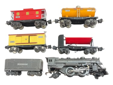 6pc Lionel 228 Steam Freight Set