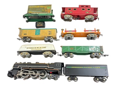9pc American Flyer Hudson Freight Set