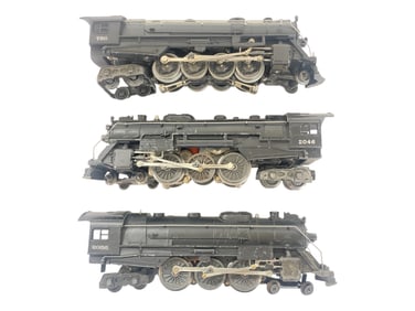 3 Lionel Steam Locomotives, NO Tenders