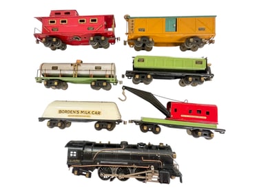 Partial Clean American Flyer Hudson Freight Set