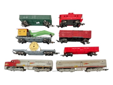 8pc American Flyer Diesel Freight Set