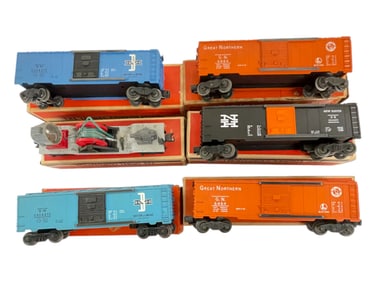 6 Boxed Lionel Freight Cars
