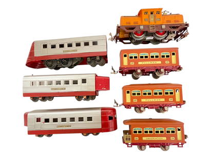 2 Restored Lionel Train Sets: Includes a 252E; 2-529, 530; 1700, 1702, 1701. Both Restored/Repainted. NO RETURN, SOLD AS-IS.