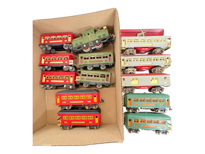 12 Restored Lionel Passenger Cars, Plus: Includes a 252; 629, 630; 2-8-wheel 629, matching 630; 603 & 604 602, 600, 601; 607 & 608 roofs restored; All restored/repainted. View photos NO RETURN, SOLD AS-IS.