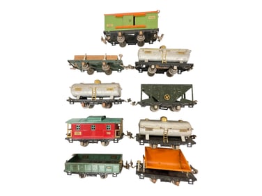 9 Lionel 4-Wheel 800 Freights