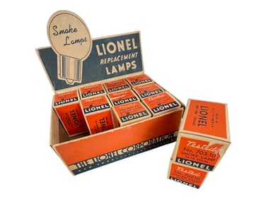 Scarce Lionel 671-75 Dealer Bulb Display