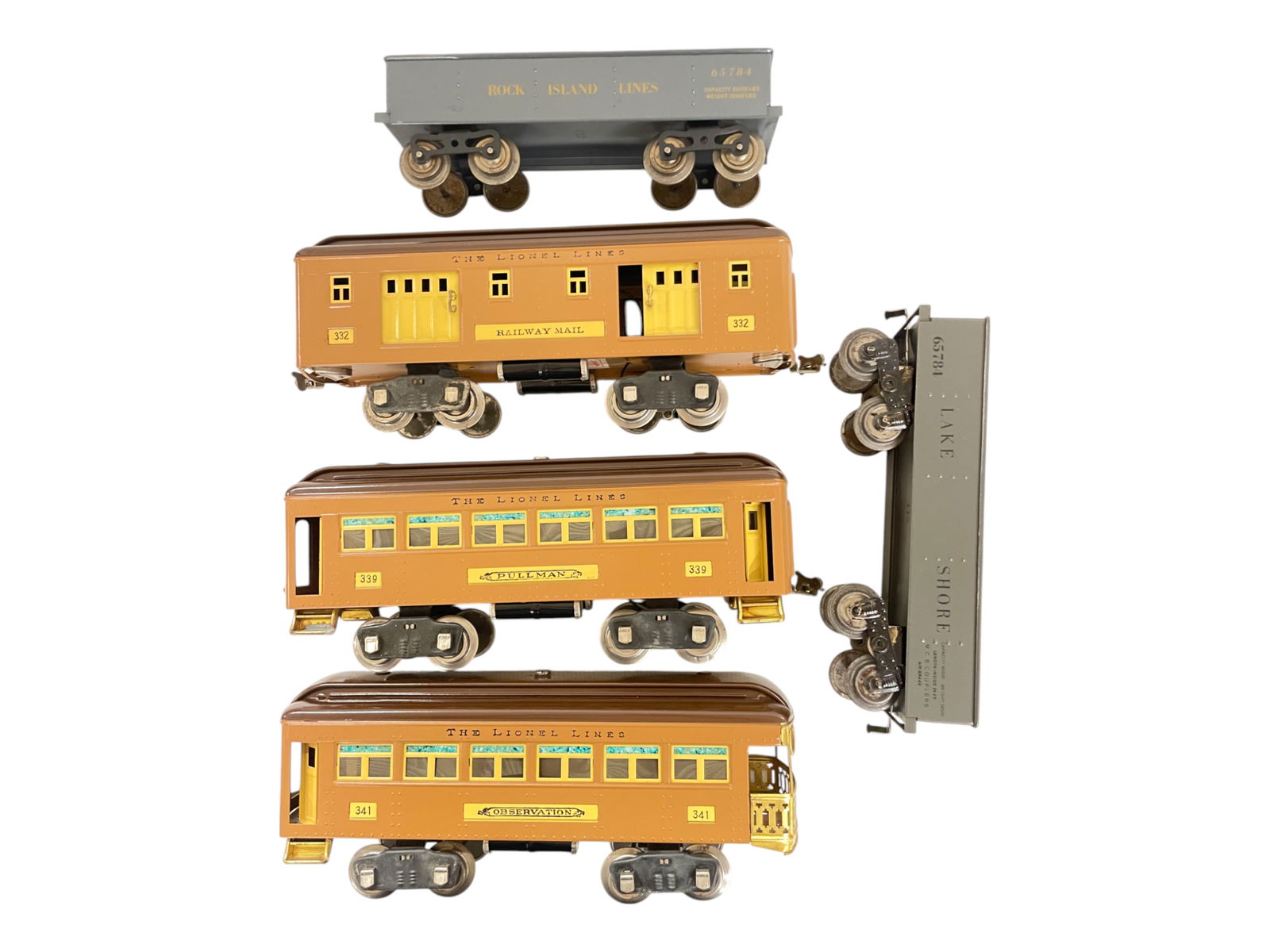 5 Restored Lionel Cars (1 of 2)
