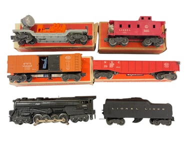 6pc Lionel Steam Freight Set, Cars Boxed