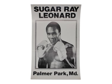 Vintage Sugar Ray Leonard Boxing Poster
