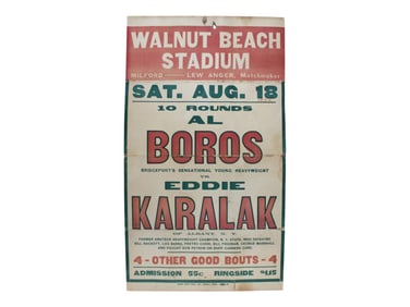 1934 Boxing Broadside, Boros vs Karalak