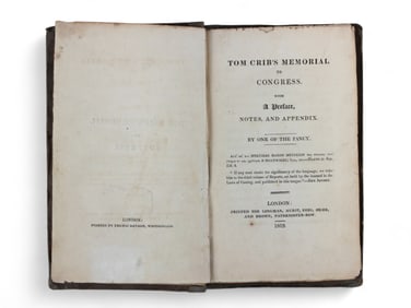 Boxing. Duke of York's Copy. Tom Crib's Memorial