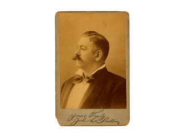 Circa 1890 John L. Sullivan Cabinet Card