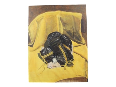 "Golden Gloves" Boxing Painting by Russell Conrad