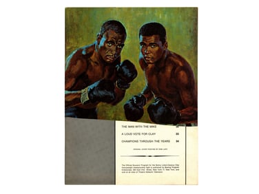 Liston vs. Clay Closed Circuit Fight Programs