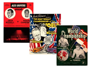 (7) British Boxing Programs
