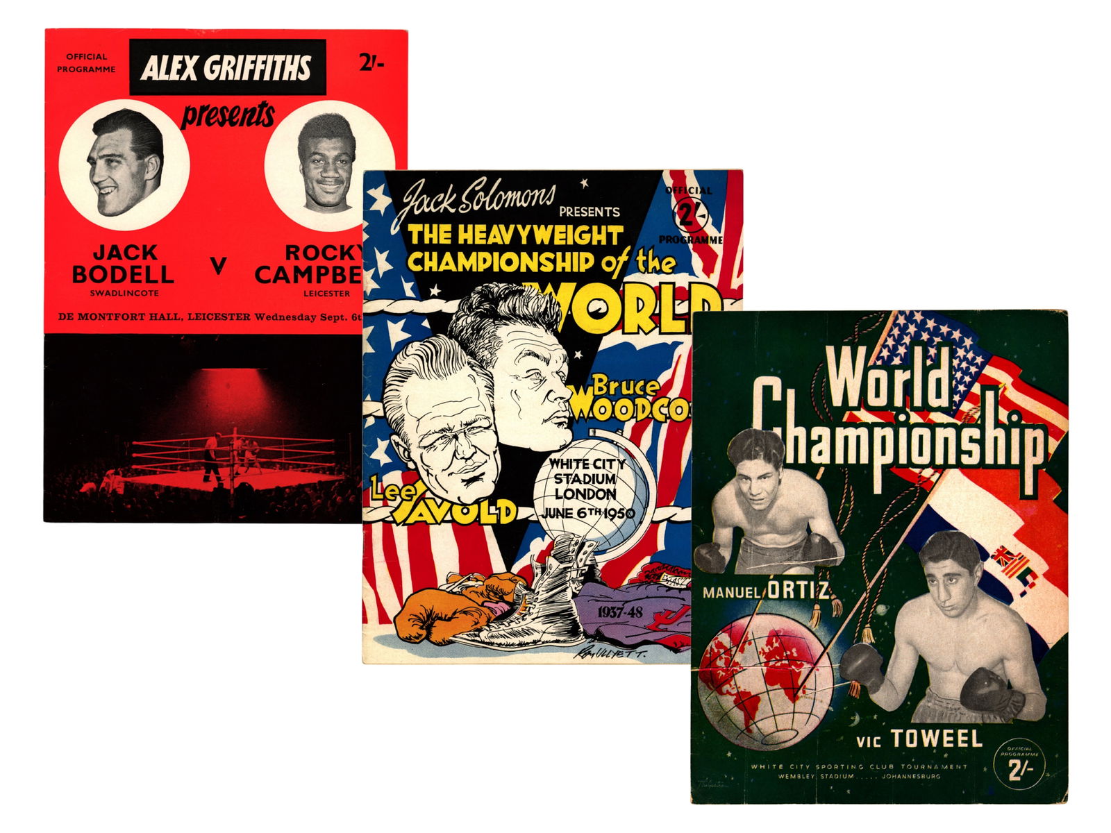 (7) British Boxing Programs (1 of 4)