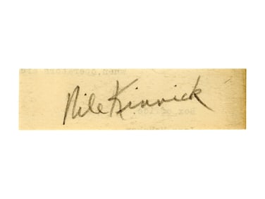 Nile Kinnick Cut Autograph - Beckett