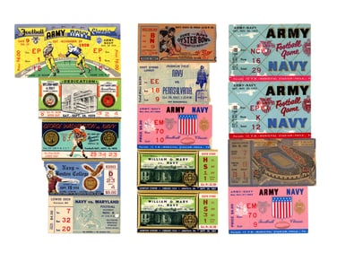 1950's Navy Football Ticket Lot