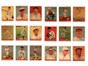 (29) 1933 Goudey Gum Baseball Cards