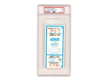 1977 Mariners Kingdome Opener Ticket - PSA 4