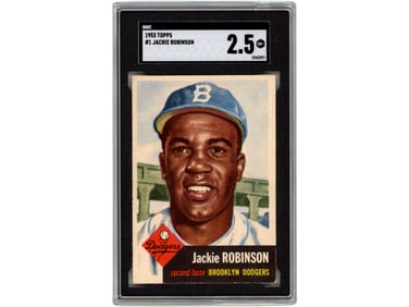 1953 Topps #1 Jackie Robinson - SGC 2.5