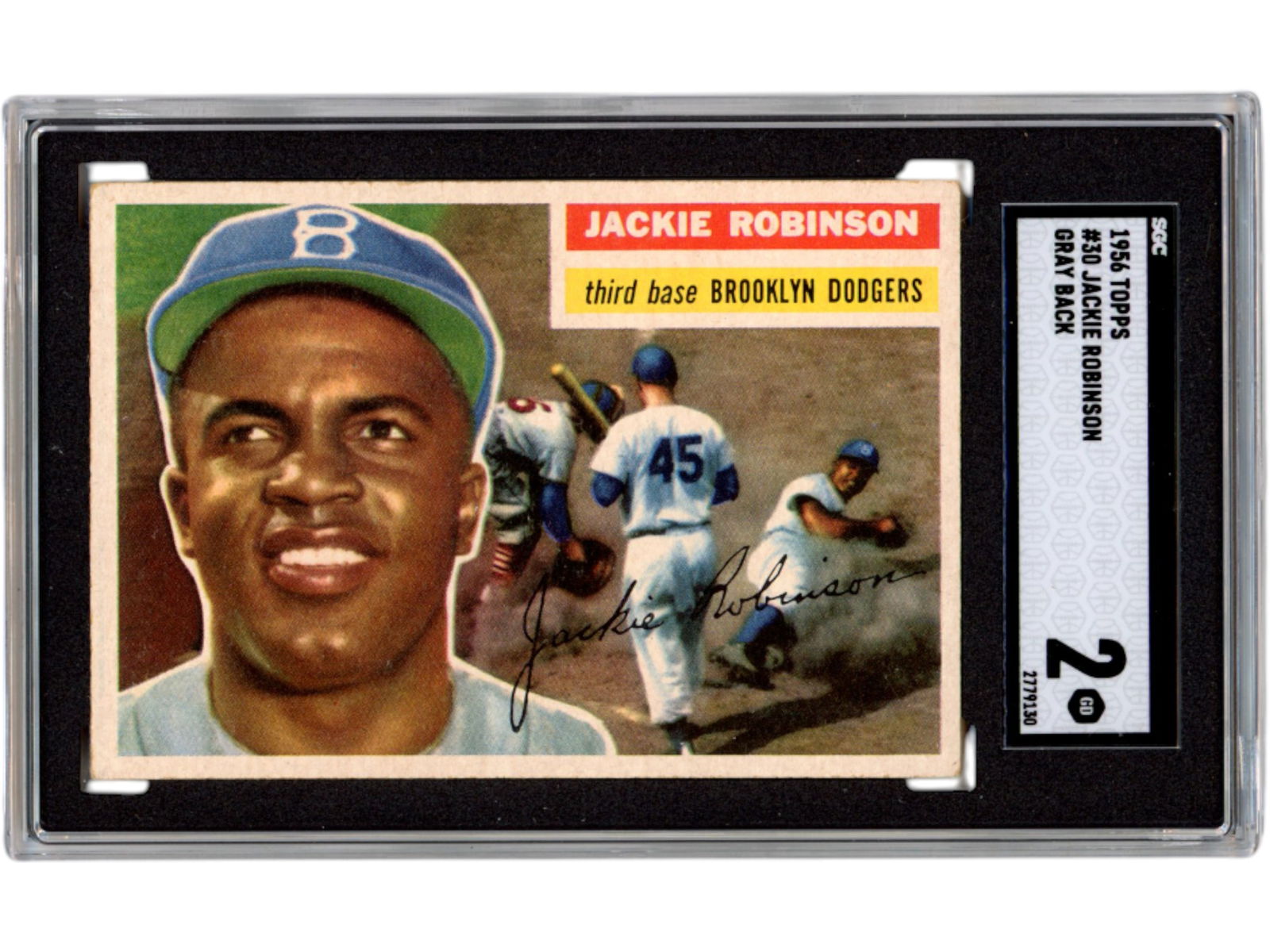 1956 Topps #30 Jackie Robinson - SGC 2 (1 of 2)