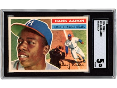 1956 Topps #31 Hank Aaron - SGC 5