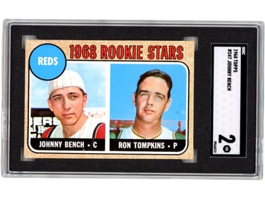 1968 Topps #247 Johnny Bench - SGC 2