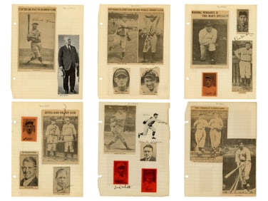 1930s Baseball Scrapbook w/ Player Signatures