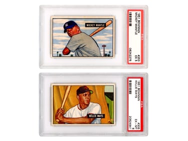 1951 Bowman Baseball Complete Set - Mantle PSA 5