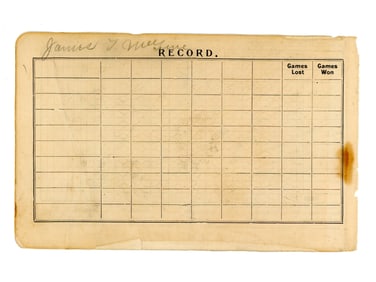 James McGuire Signed Scorecard - JSA