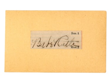 Babe Ruth Signed Cut Autograph JSA