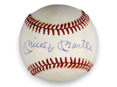 Mickey Mantle Signed Baseball