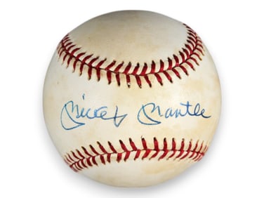 Mickey Mantle Signed Baseball