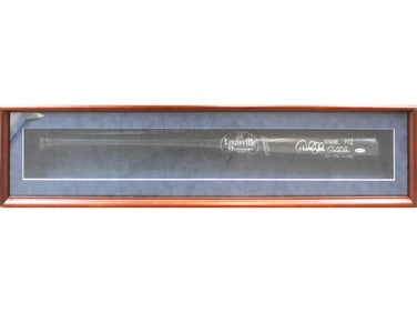 Derek Jeter Signed Bat - UDA Framed Display