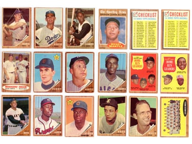 1962 Topps Baseball Near Complete Set