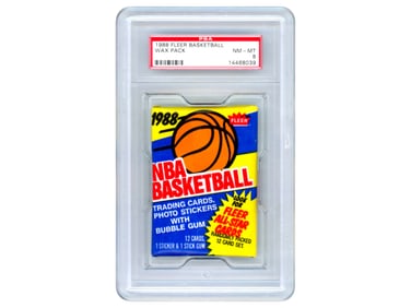 1988 Fleer Basketball Wax Pack PSA 8